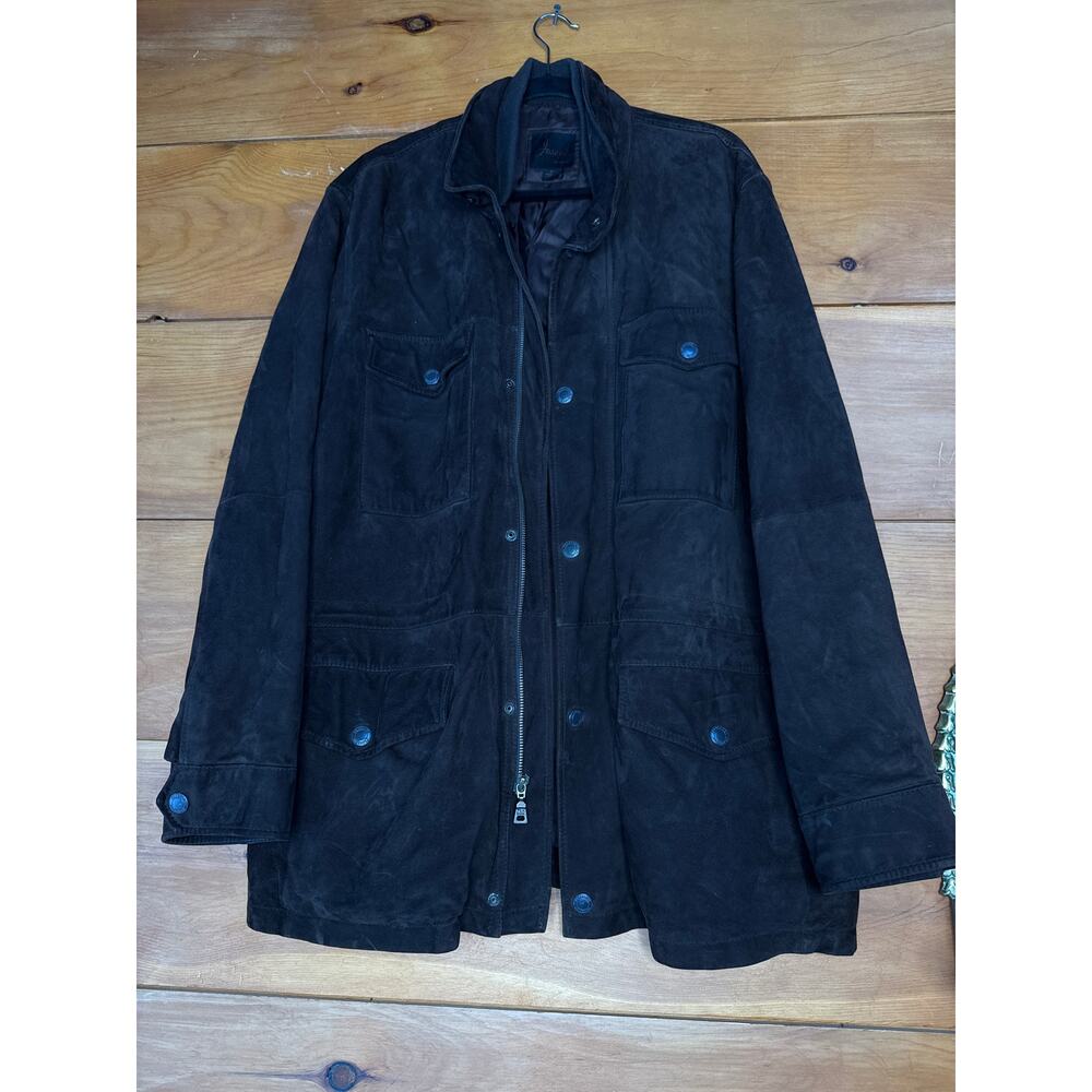 Joseph by Jos. A. Bank Men’s Chocolate Brown Suede 3/4 Length Jacket Sz XL